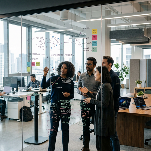 People solving complex matching problems together